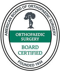 ABOS board certified in orthopedic surgery